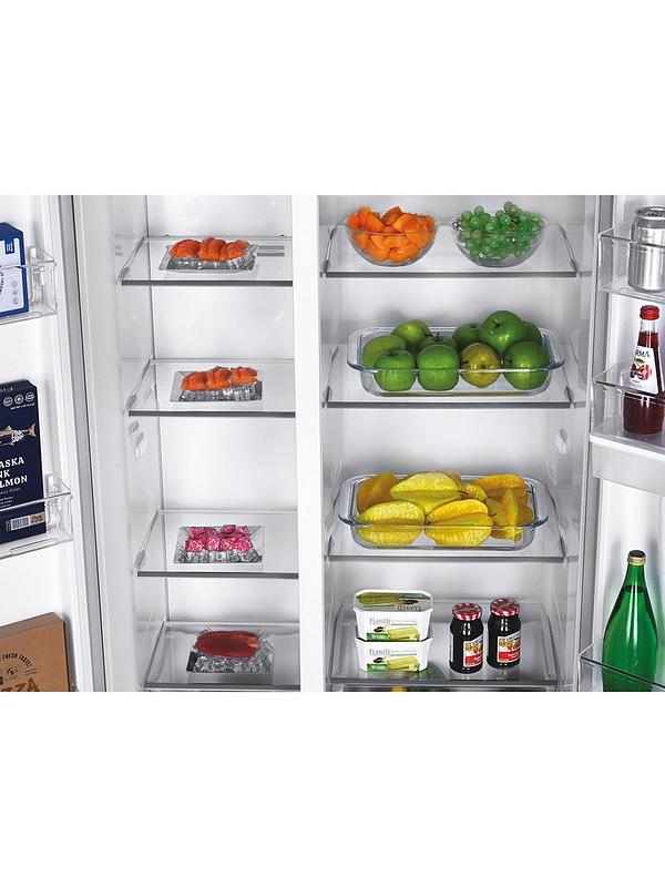 Hoover HHSBSO-6174XWDK-1 American style fridge freezer with non plumbed water dispenser - Inox - Image 5